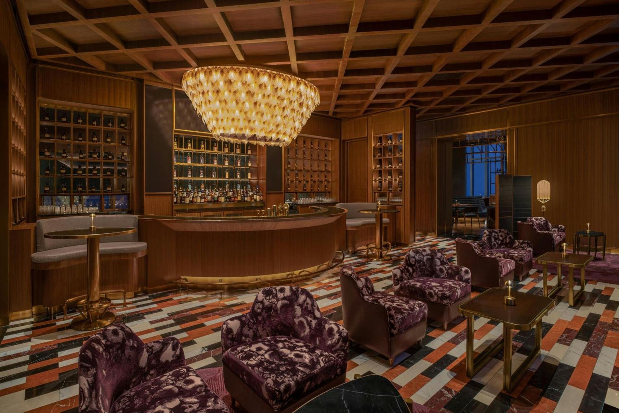 W Macau - Studio City Luaran gambar The bar at the 1930s-themed lounge at the MGM Grand